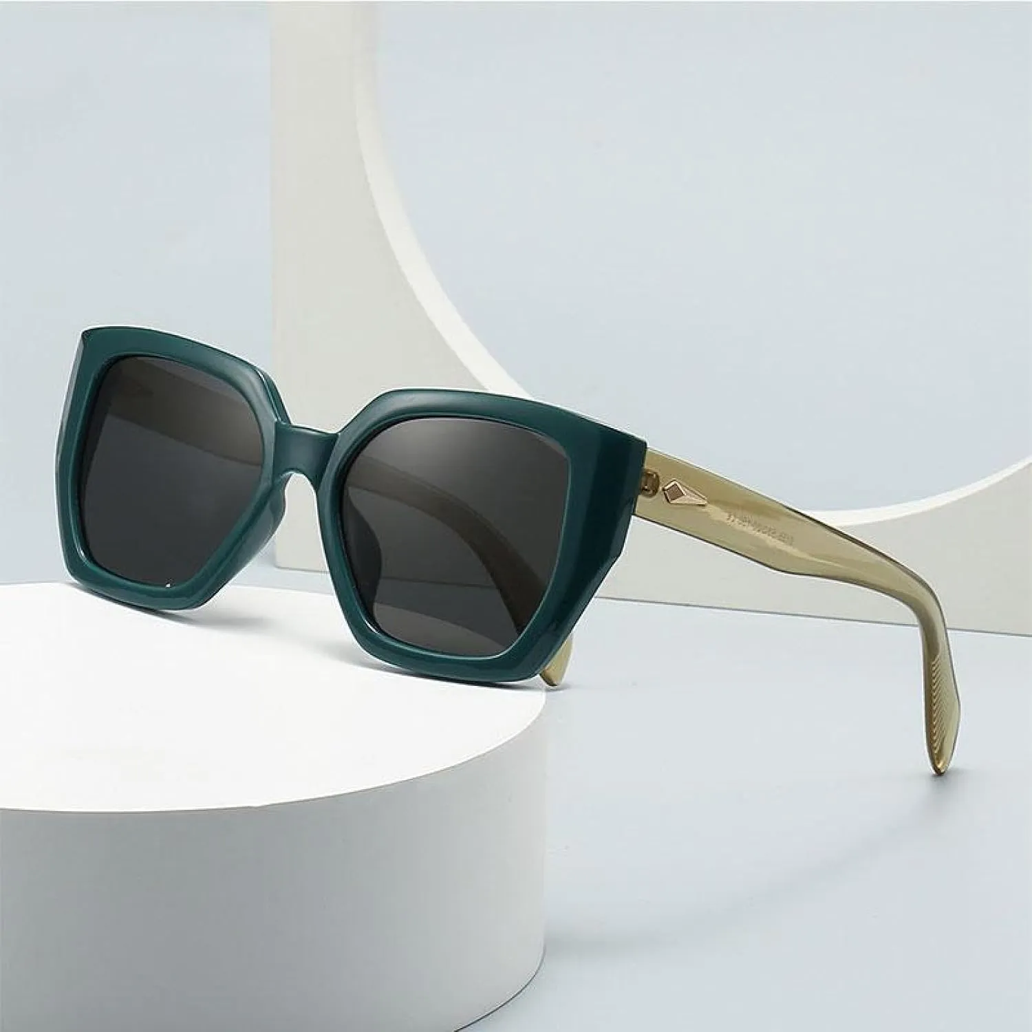 Polygon Sunglasses Popular Vintage Sunshade Mirror Women Trend Uv400