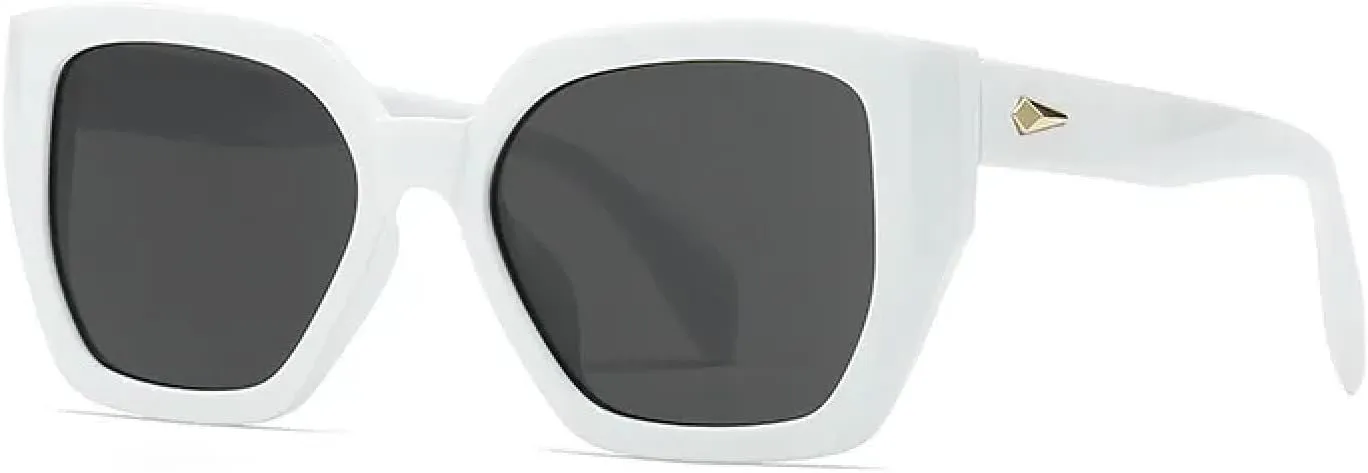 Polygon Sunglasses Popular Vintage Sunshade Mirror Women Trend Uv400
