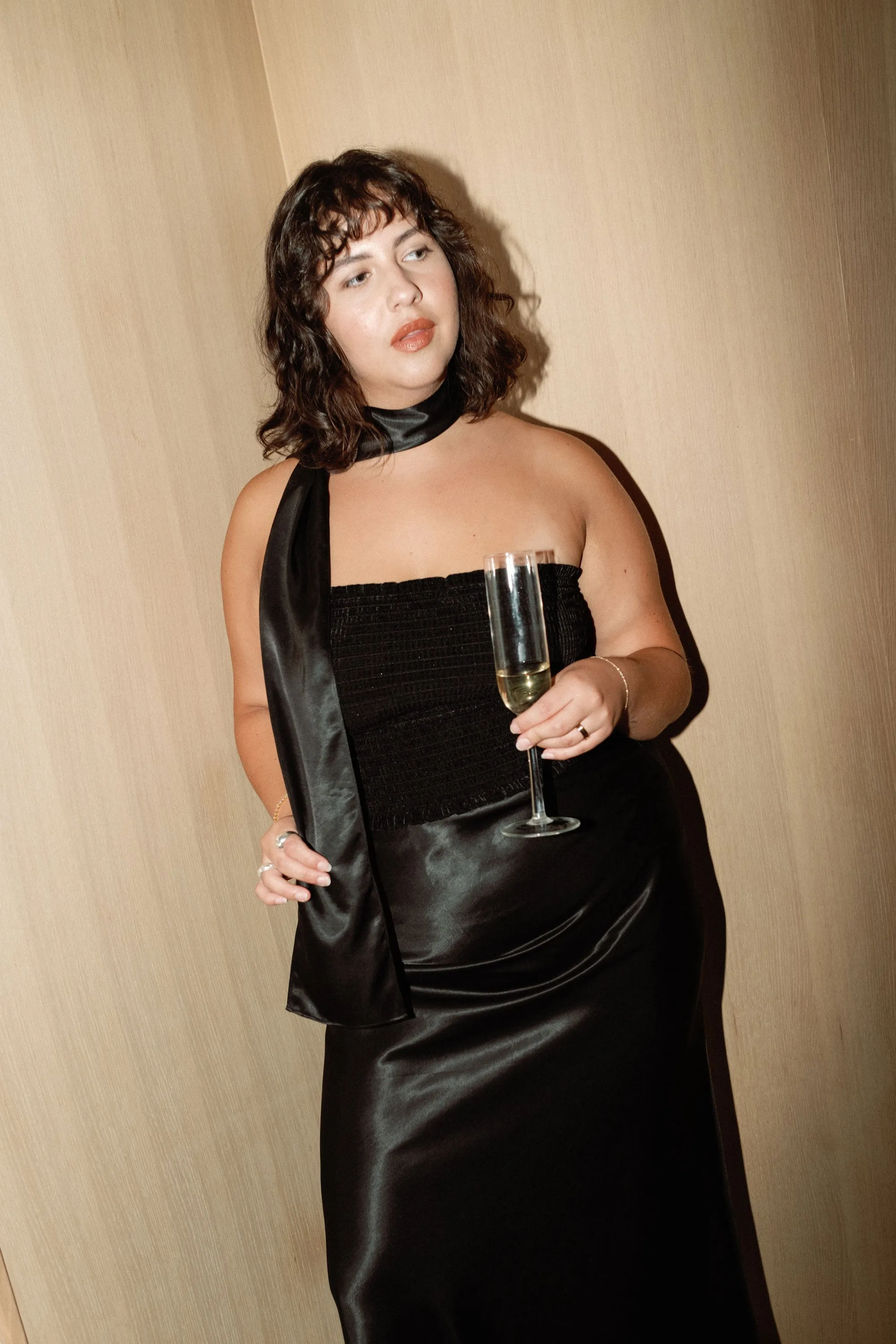 Sash in Black Silky