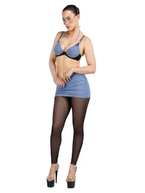 Solace Ash Blue Slim-Fit Trousers