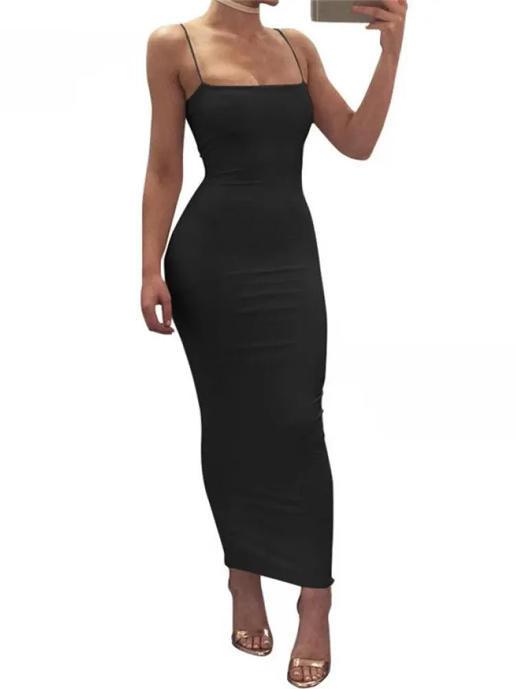 Spaghetti Strap Midi Dress: Summer Chic Essential