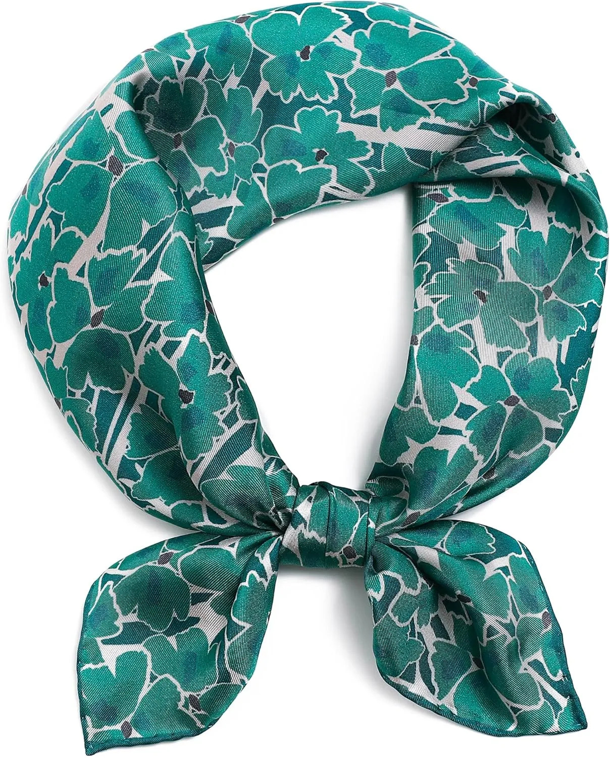 STARWHISPER 100% Pure Mulberry Silk Scarf-27''x27'' 14MM Pure Silk Twill Scarf for Women Square Scarf with Gift Packaging