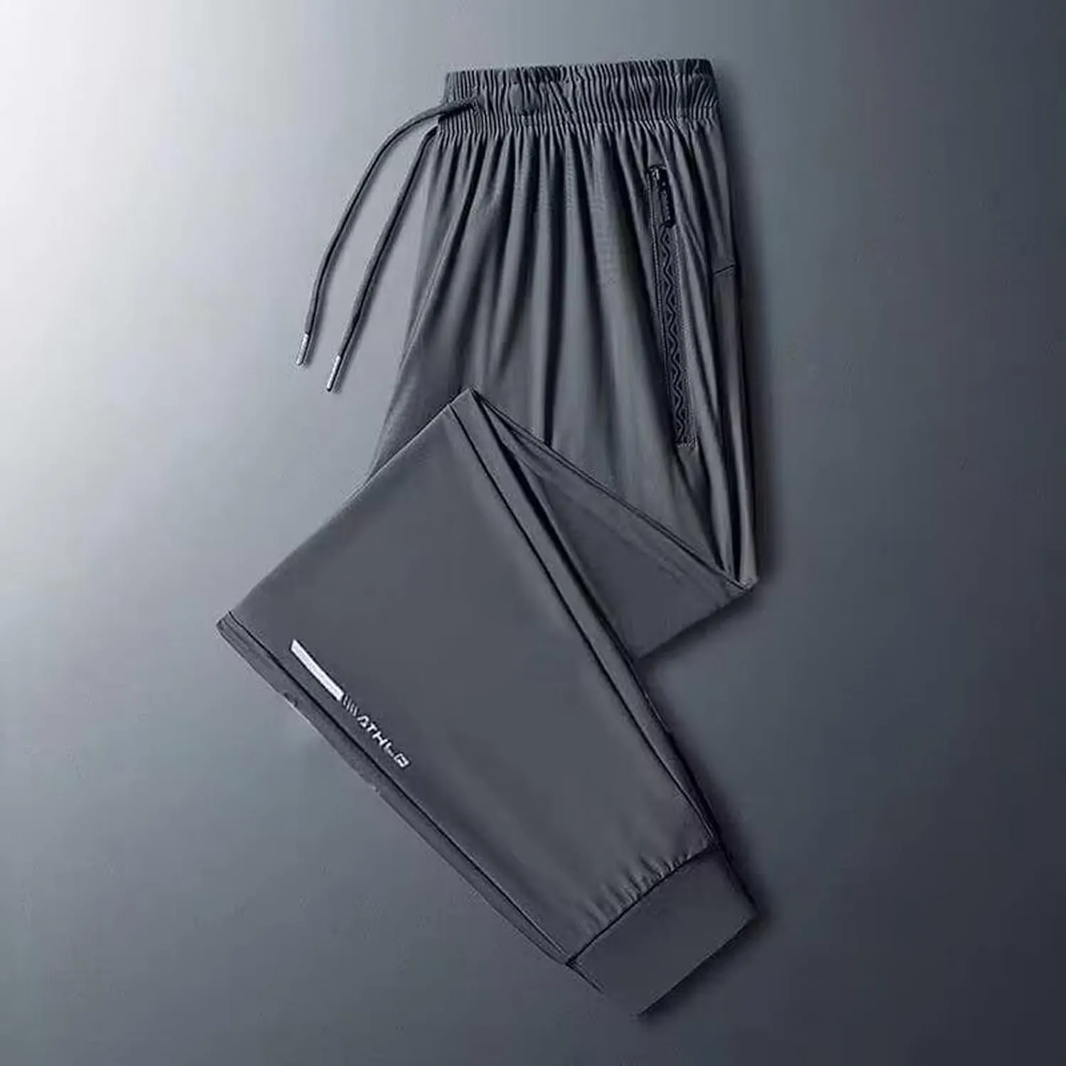 StretchActive Men's Quick Drying Workout Pants Comfortable Travel Joggers for Gym Running Casual Wicking Fabric
