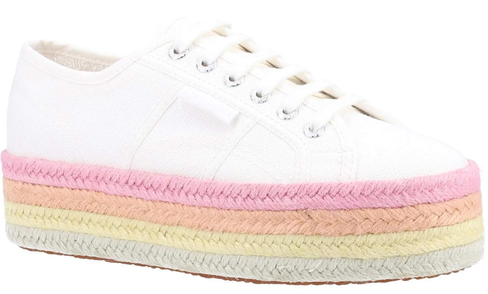 Superga 2790 Multicolor Rope Womens Lace Up Platform Trainer