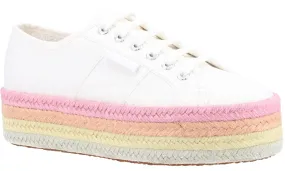 Superga 2790 Multicolor Rope Womens Lace Up Platform Trainer