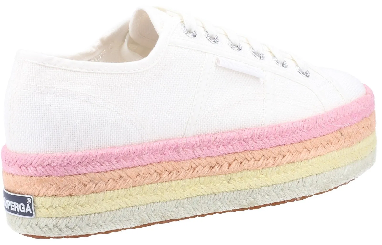 Superga 2790 Multicolor Rope Womens Lace Up Platform Trainer
