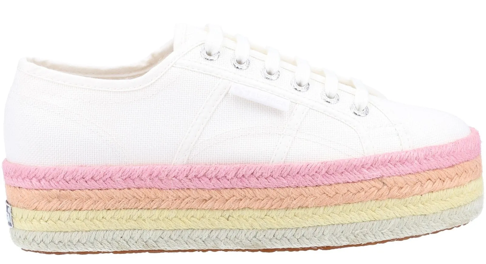 Superga 2790 Multicolor Rope Womens Lace Up Platform Trainer