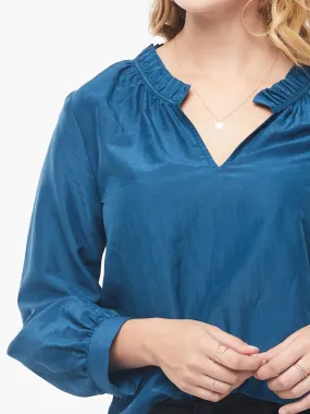 Sylvia Ruffle Neck Blouse
