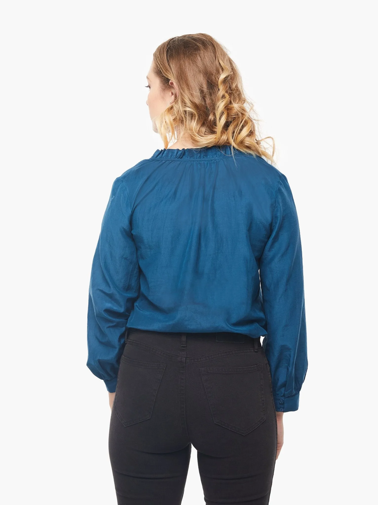 Sylvia Ruffle Neck Blouse