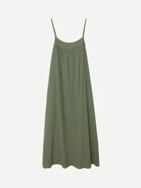 Tenley Dress in Green Army