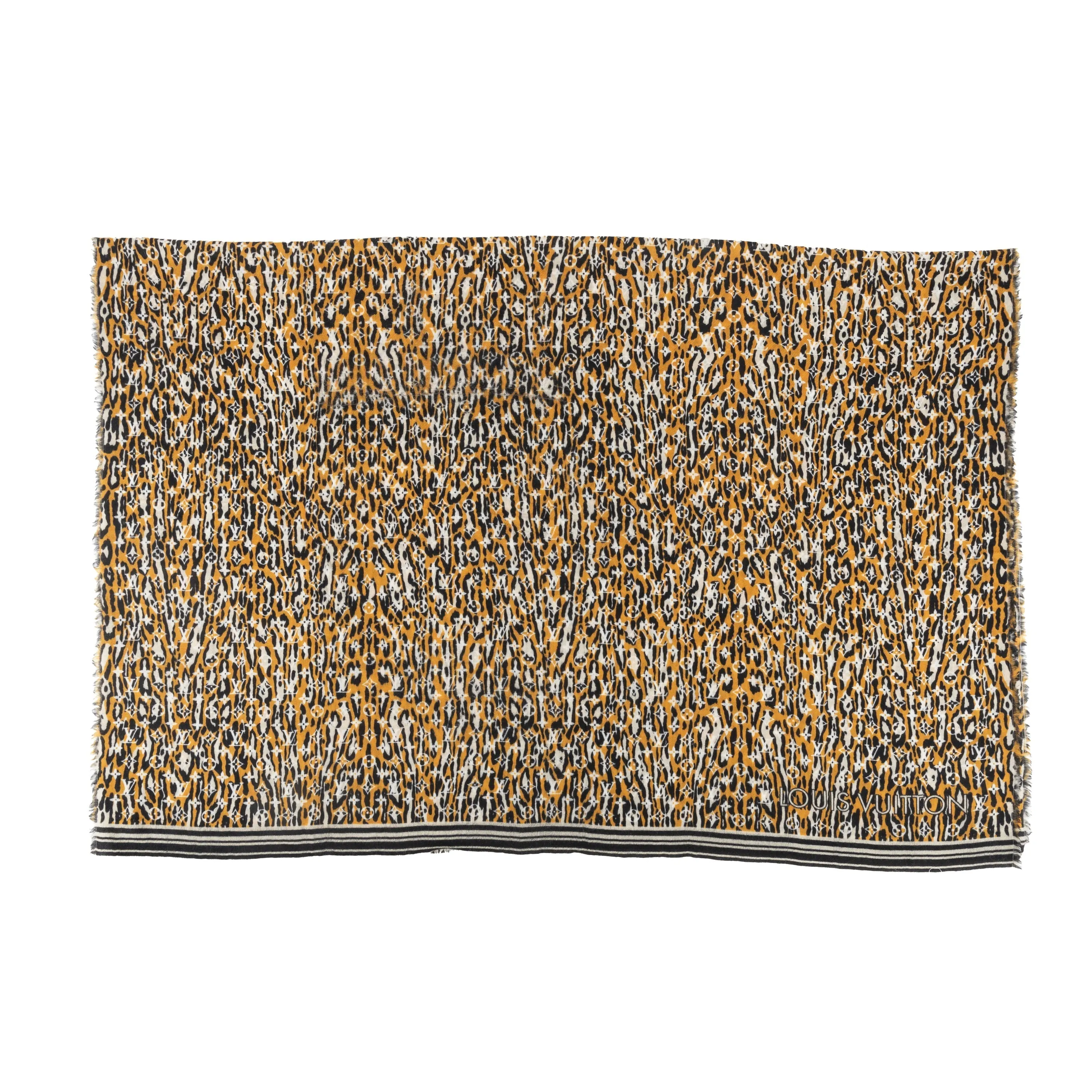 Trendy Inspired Louis Vuitton Louis Vuitton Monogram Jungle Print Scarf