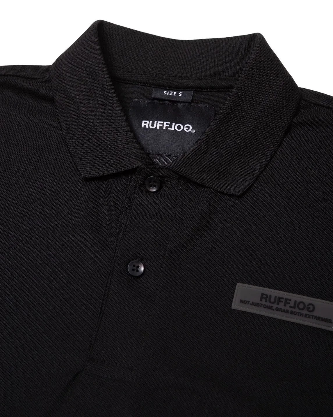 WM RUFFLOG BREATHABLE POLO BLACK