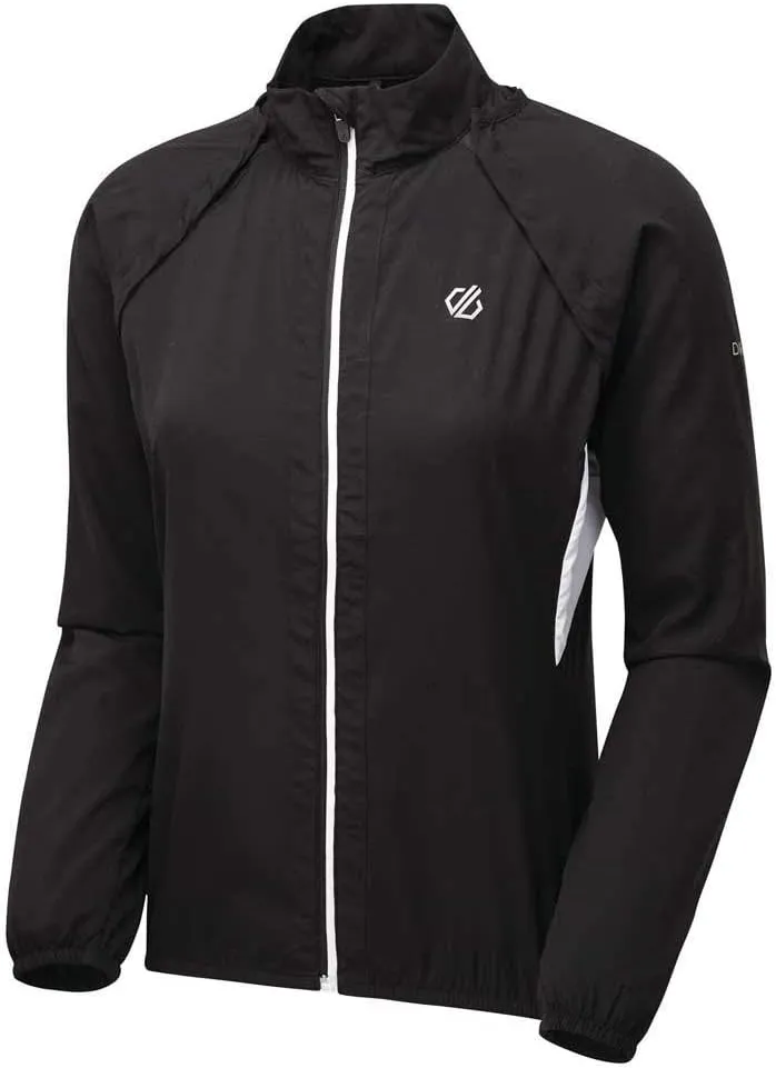 Womens Rebound Lightweight Breathable 2-1 Windshell Jacket - Black