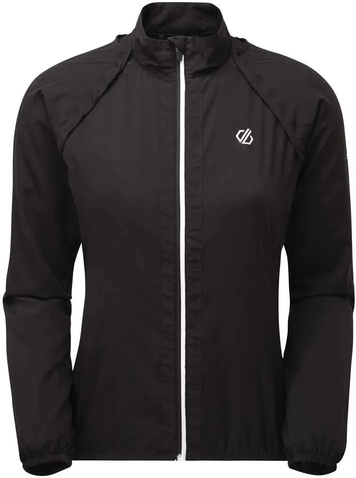 Womens Rebound Lightweight Breathable 2-1 Windshell Jacket - Black