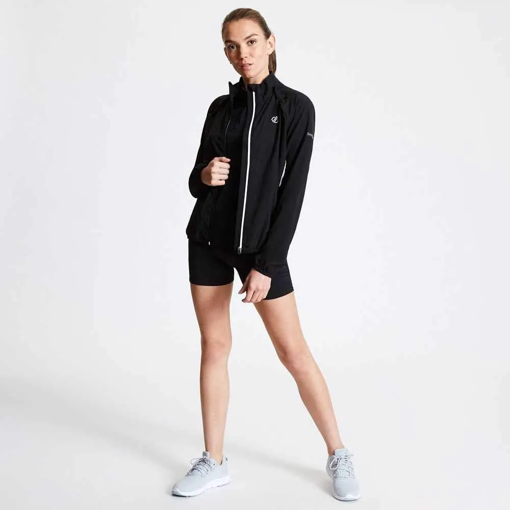 Womens Rebound Lightweight Breathable 2-1 Windshell Jacket - Black