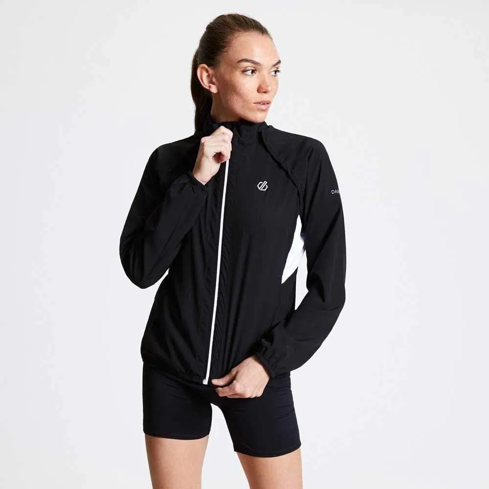 Womens Rebound Lightweight Breathable 2-1 Windshell Jacket - Black