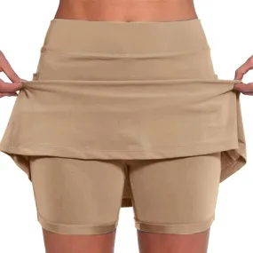 Womens Skorts with Pockets Tummy Control Plus Size Skorts High Waist Athletic Sports Pants Skirt Casual Shorts